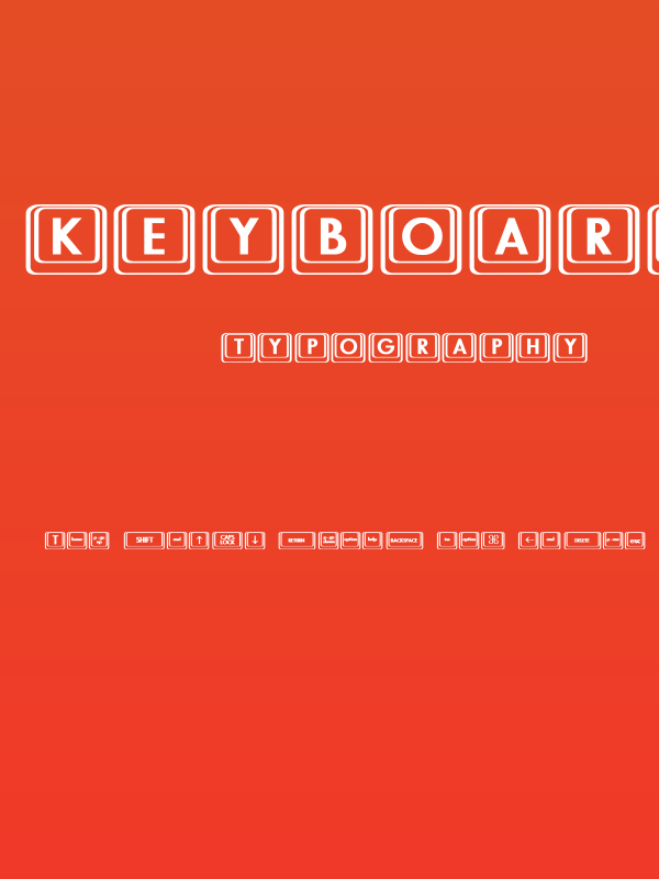 Keyboard KeysBT Bold Poster