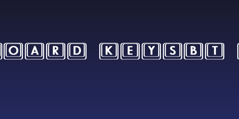 Keyboard KeysBT Bold Social Header