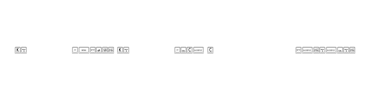 Keyboard KeysCn Condensed Font