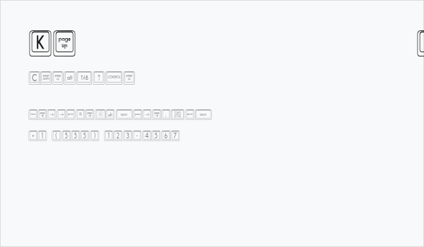 Keyboard KeysCn Condensed Business Card