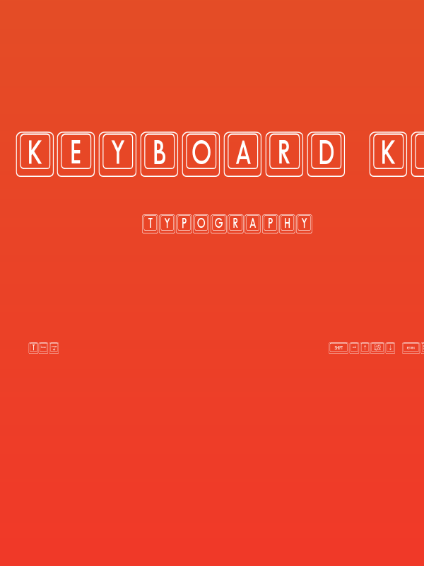 Keyboard KeysCn Condensed Poster