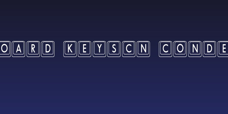 Keyboard KeysCn Condensed Social Header