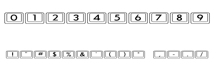 Keyboard KeysEx Expanded フォント その他の文字
