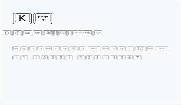Keyboard KeysEx Expanded Business Card