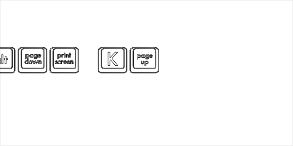 Keyboard KeysHo Hollow Logo