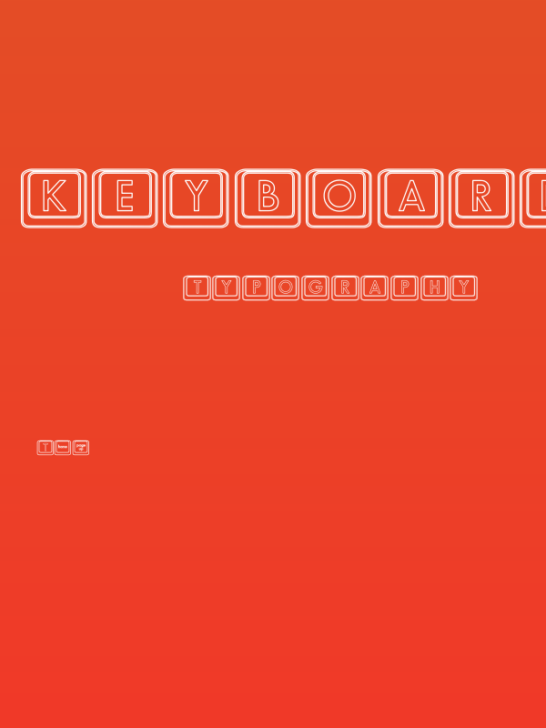 Keyboard KeysHo Hollow Poster