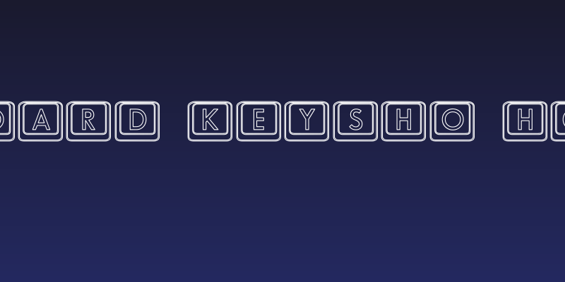 Keyboard KeysHo Hollow Social Header