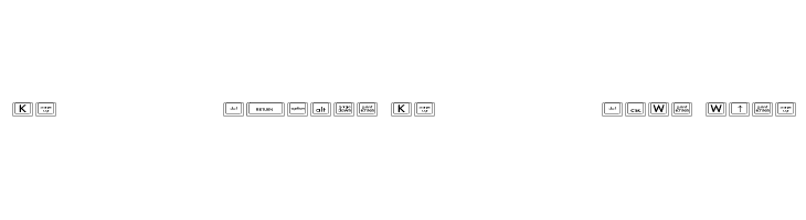Keyboard KeysWd Wide  font caratteri gratis