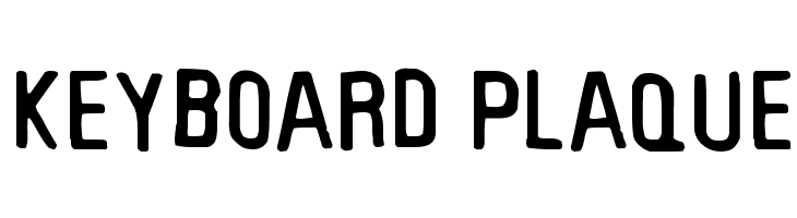 Keyboard Plaque  font caratteri gratis