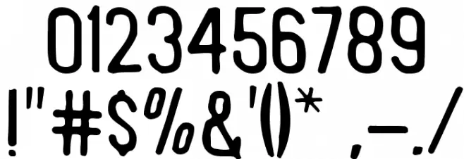 Keyboard Plaque Font OTHER CHARS