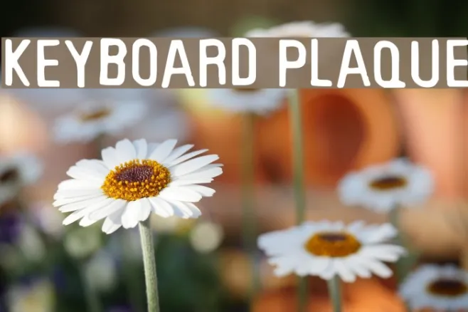 Keyboard Plaque Example 1