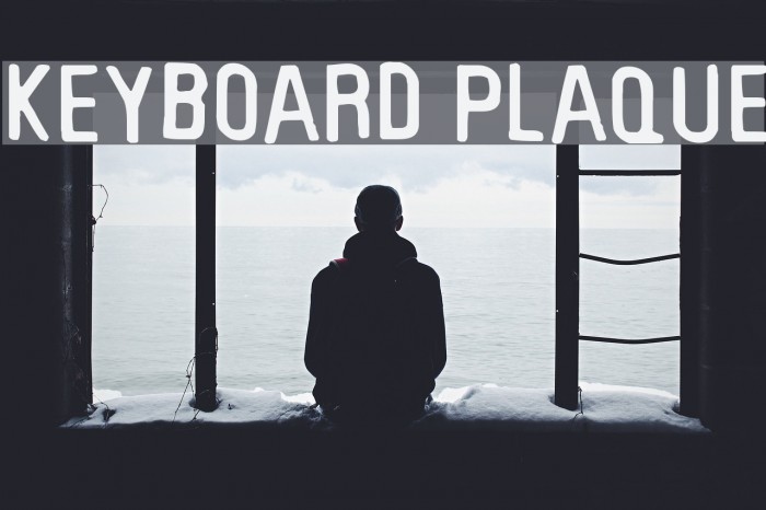 Keyboard Plaque Font examples