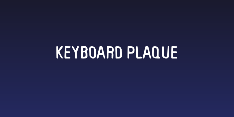 Keyboard Plaque Social Header