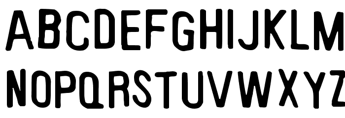 Keyboard Plaque Font LOWERCASE