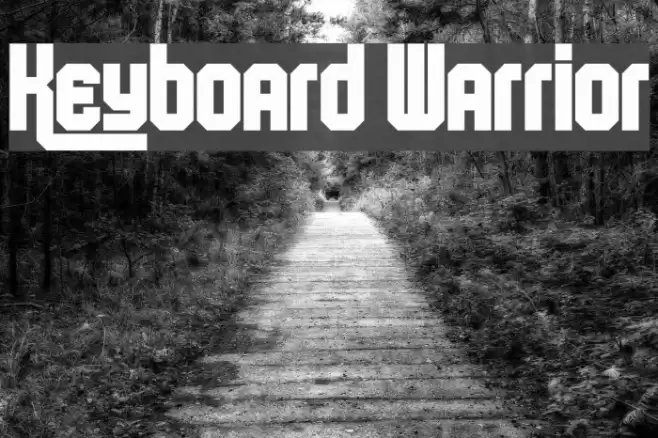Keyboard Warrior Font examples