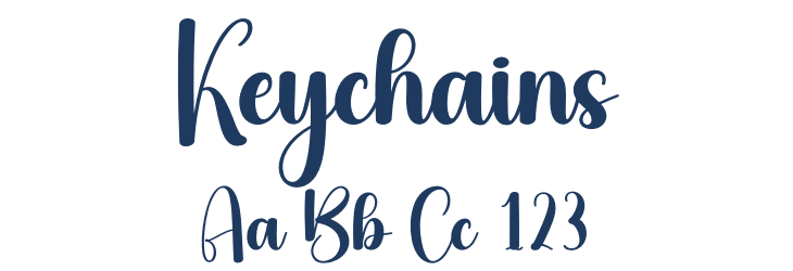 Keychains Font Preview
