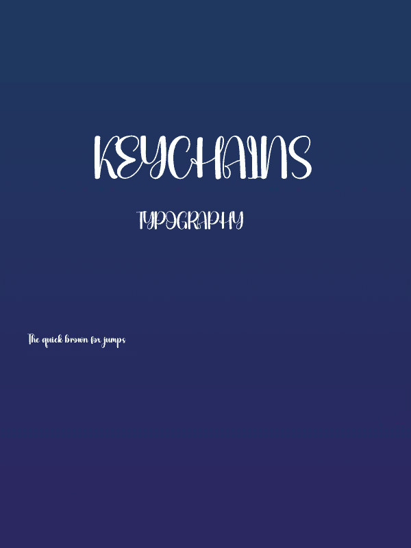 Keychains Poster