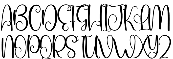 Keychan Font UPPERCASE