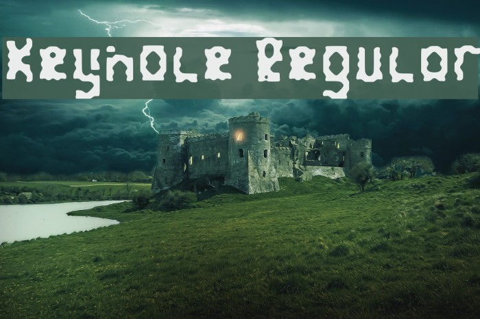 Keyhole Regular Font examples