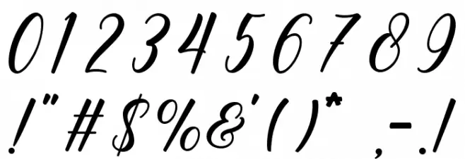 Keyna Font OTHER CHARS