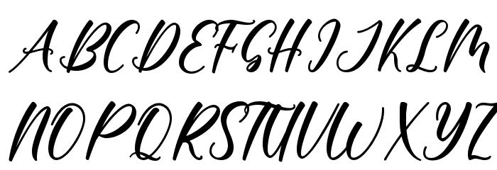 Keyna Font UPPERCASE