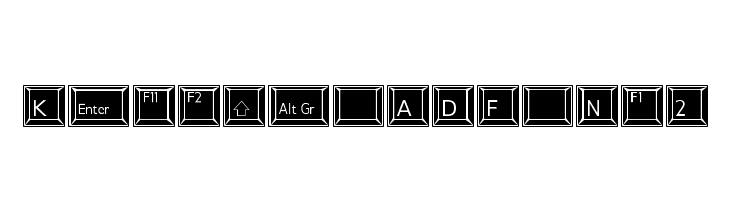 Keypad ADF No2  フリーフォントのダウンロード
