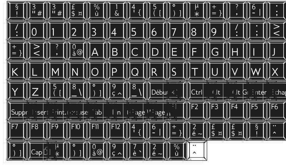 Keypad ADF No2 Character Map