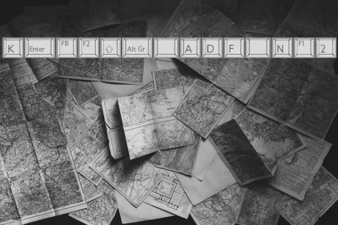 Keypad ADF No2 Font examples