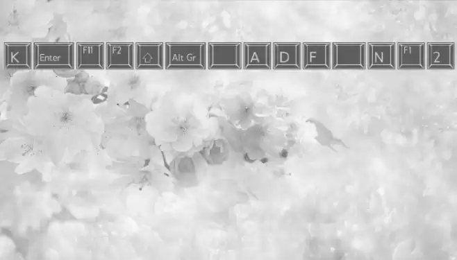 Keypad ADF No2 Font examples