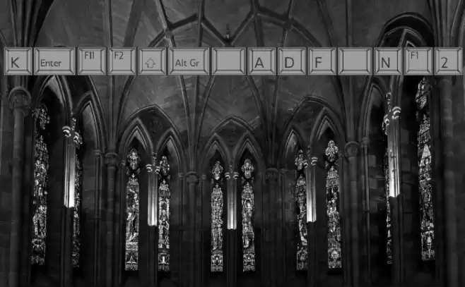 Keypad ADF No2 Font examples