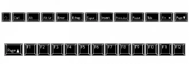 Keypad ADF No2 字体 小写