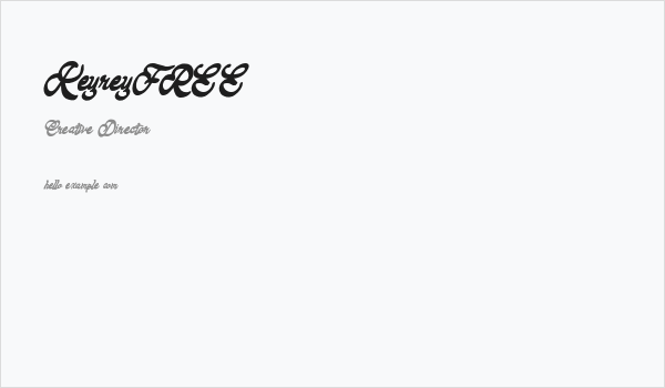 KeyreyFREE Business Card