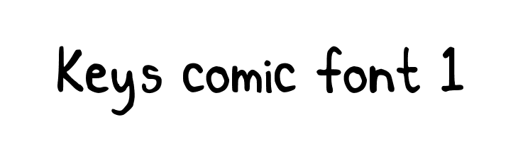 Key's comic font 1 Font