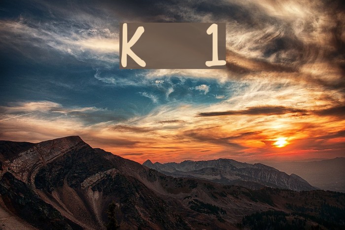 Key's comic font 1 Font examples