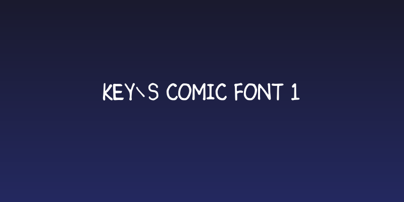 Key's comic font 1 Social Header