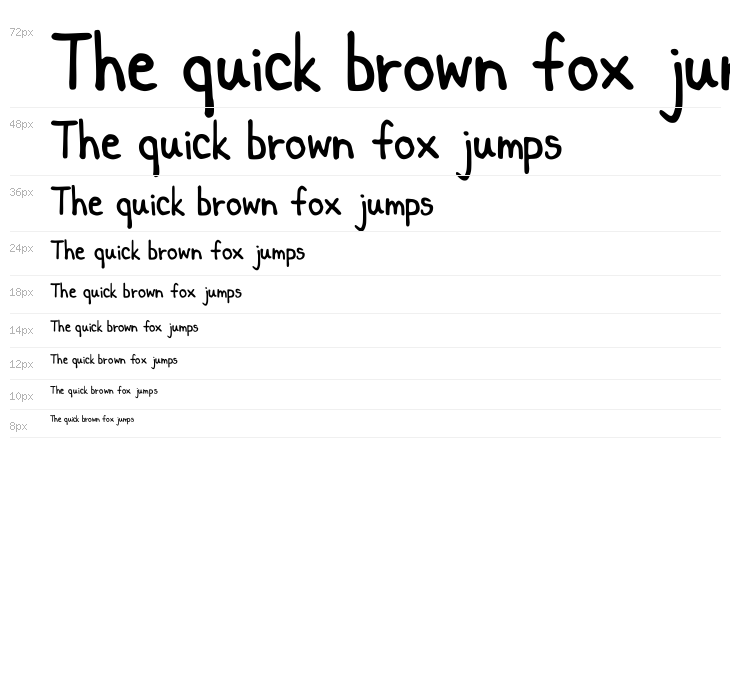 Key's comic font 1 Waterfall