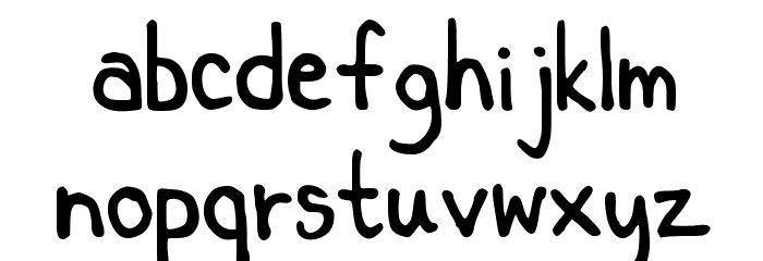 Key's comic font 1 Font LOWERCASE