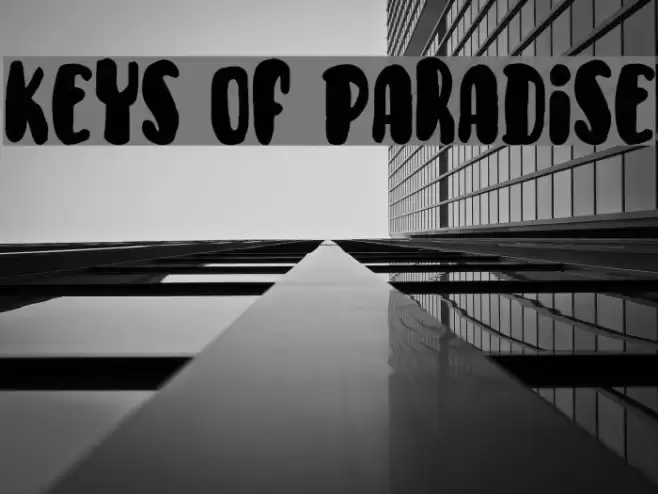 Keys of Paradise Font examples