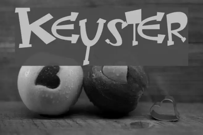 Keyster Font examples