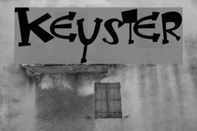Keyster Font examples