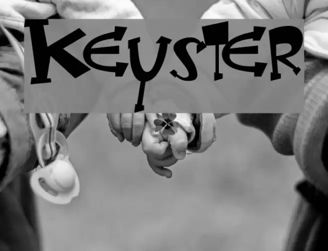 Keyster Font examples