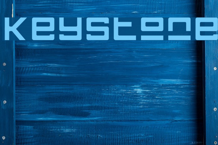 Keystone Font examples