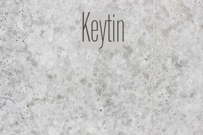 Keytin Font examples