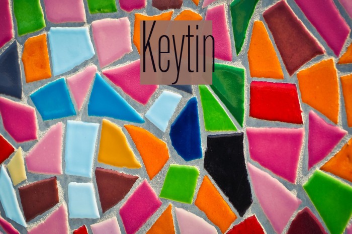 Keytin Font examples