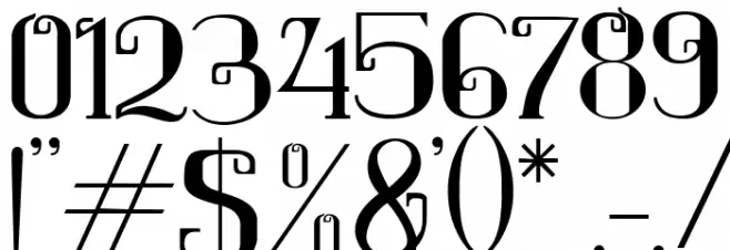 Keytip Font OTHER CHARS