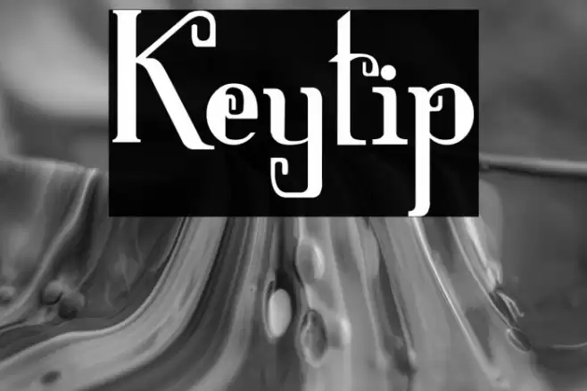 Keytip Font examples