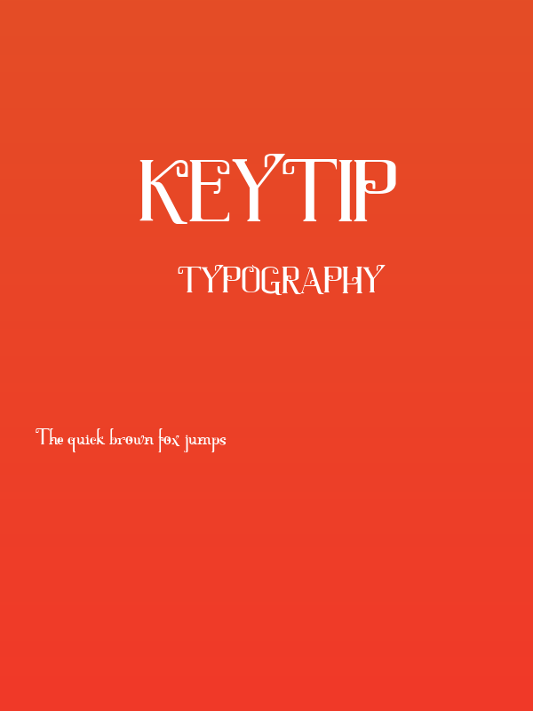 Keytip Poster