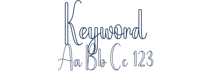 Keyword Font Preview