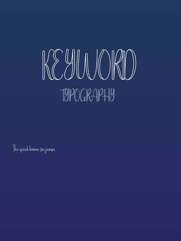 Keyword Poster