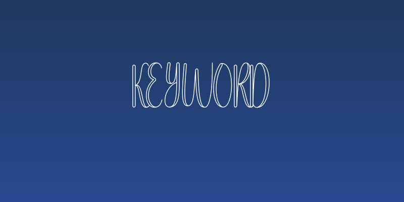 Keyword Social Header